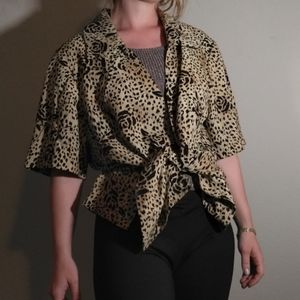 Leopard/animal print shirt